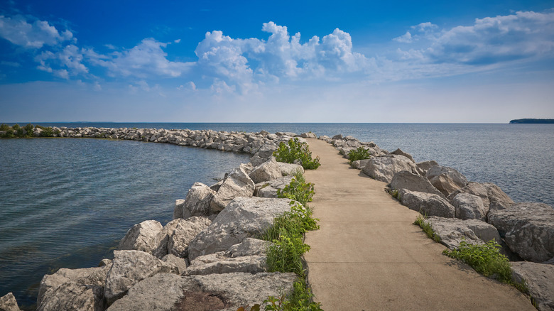 Jetty at Maumee Bay State Park, Ohio