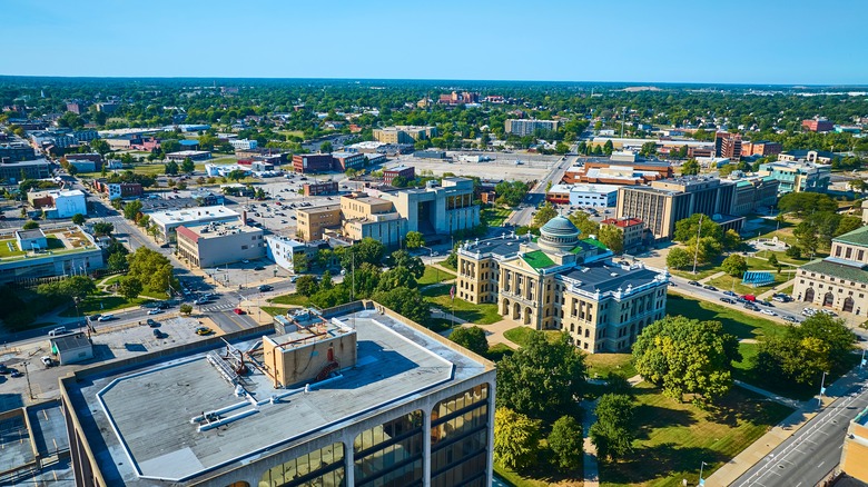 Aerial view of Toledo, Ohio