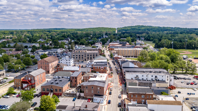 Aerial view of Elkton, Maryland