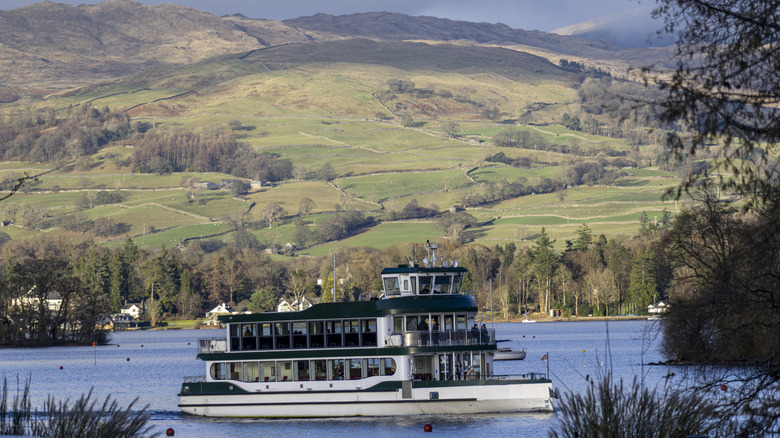 Windermere steamer in the Lake District National Park