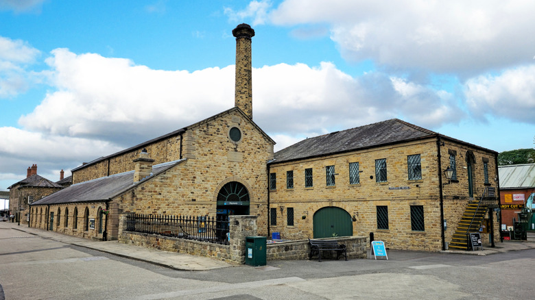 Historic industrial buildings at Elsecar Heritage Center in South Yorkshire
