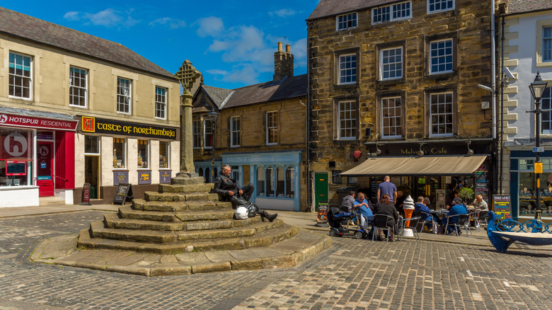 Old town center of Alnwick