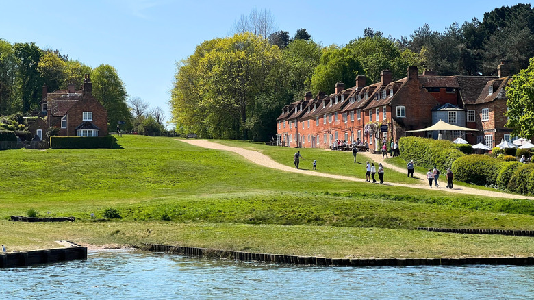 A view of Buckler's Hard village from the river