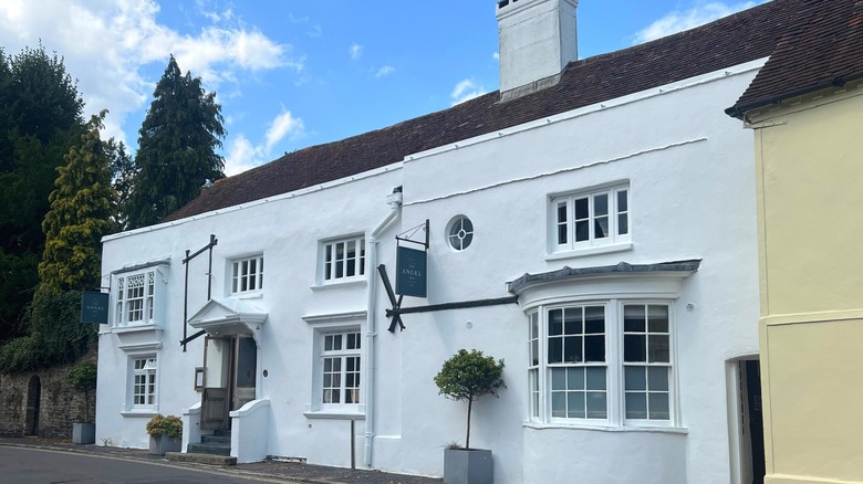 Front entrance of The Angel Inn in Petworth, England