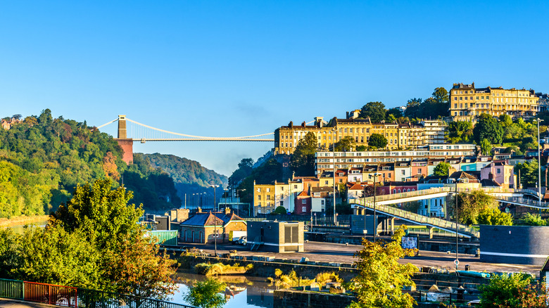 View of Clifton Suspension Bridge in Bristol