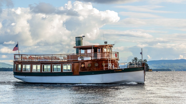 The Morgan boat on Lake George in New York