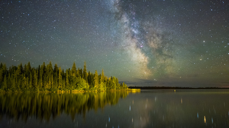 Milky Way over Isle Royale National Park in Michigan