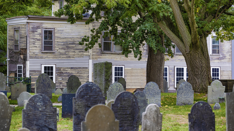 Old Burying Point Cemetery gravestones