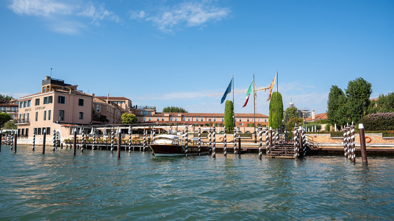 View of Hotel Cipriani, a Belmond Hotel, Venice from the water