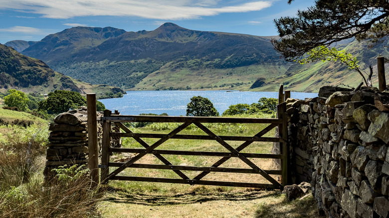 Crummock Water in the Lake District in Cumbria in the northwest of England