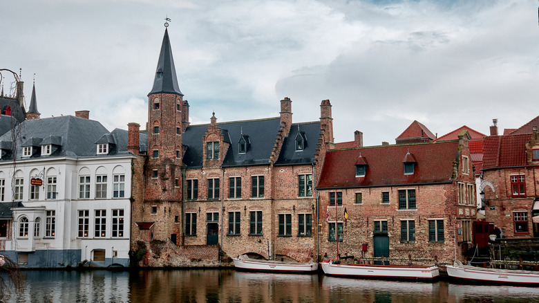 Buildings along the Bruges canals