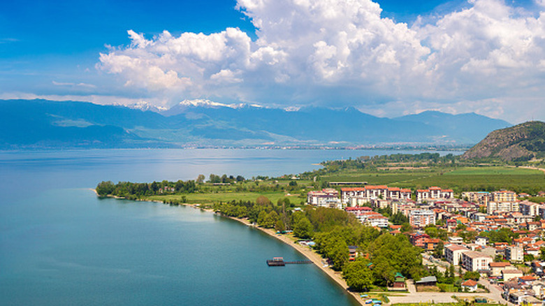 The shores of Lake Ohrid in North Macedonia