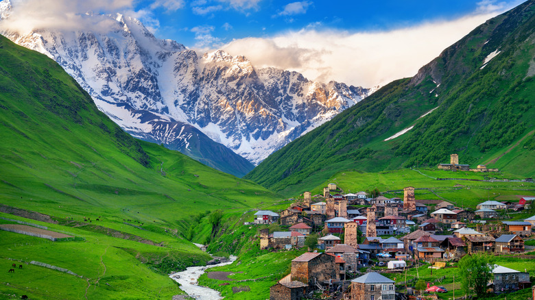 Village iof Ushguli, Caucasus Mountains, Georgia