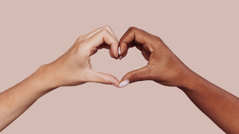 Hands making a heart