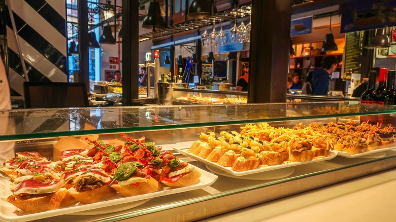 A selection of tapas in Madrid