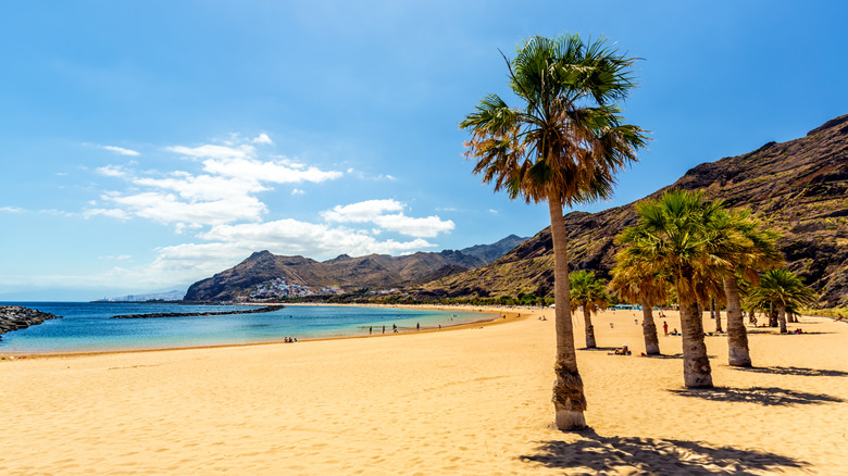 La Teresitas Beach on Tenerife in the Canary Islands