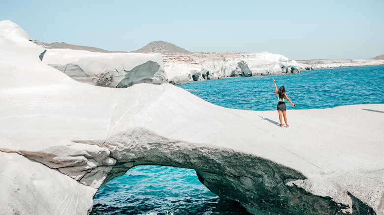 cliffs at Sarakiniko on Milos