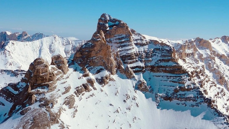 Snow-capped peak in Aladağlar Mountains