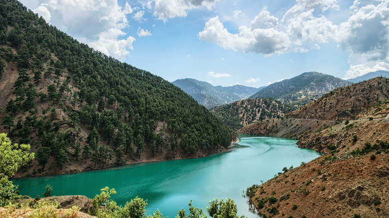 Turquoise lake in Aladaglar in Southern Turkey