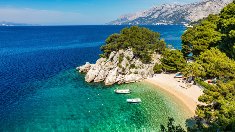 Podrace beach in Brela, Makarska Riviera, Croatia