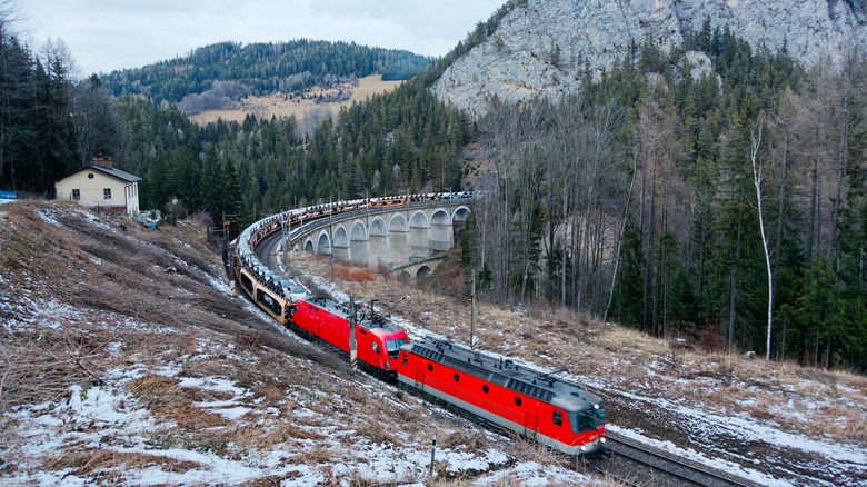 The historic Semmering Railway