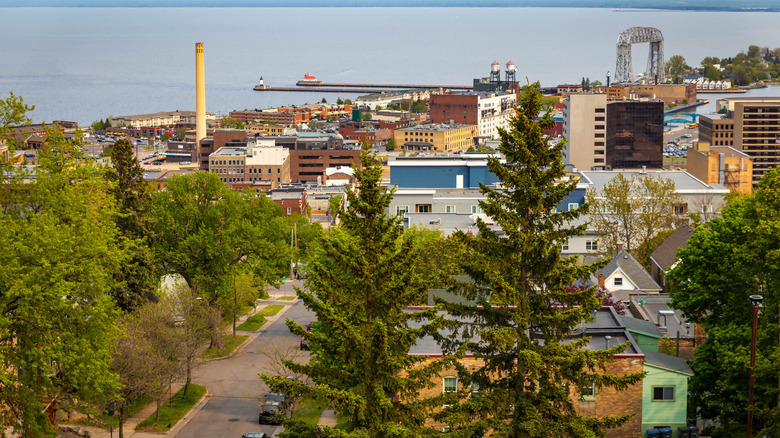 Aerial view of Duluth, Minnesota