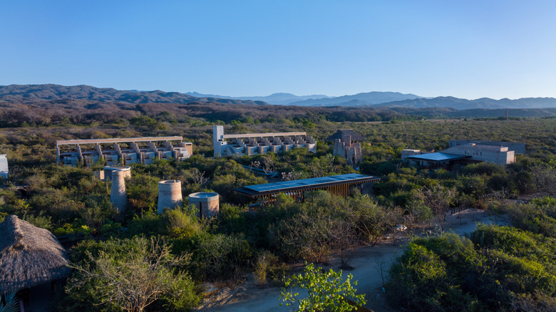 Hotel Terre aerial shot