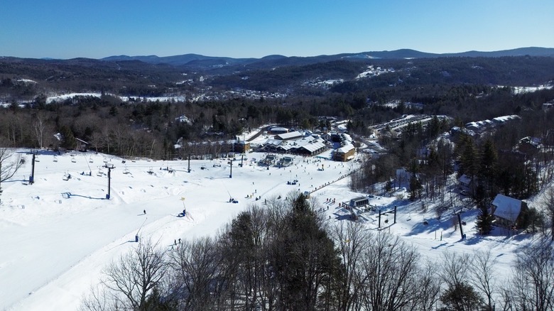 Slopes at Okemo ski resort in Vermont