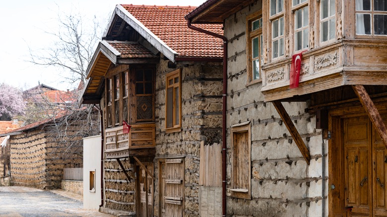 Traditional Button Houses in Ormana, Turkey