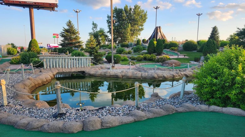 A view of the putt putt course at Thunder Road Family Fun Park