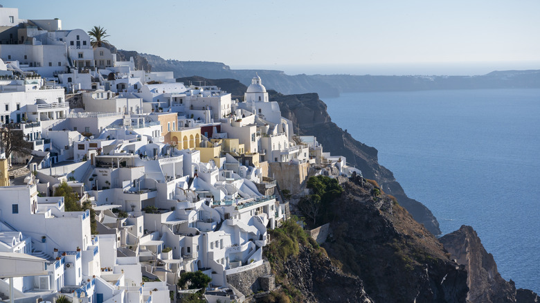 A great view overlooking the town of Fira in Santorini