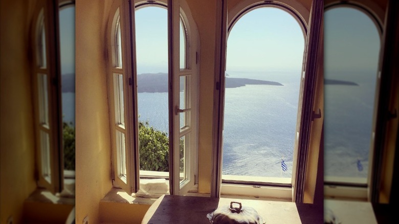 View from on of the rooms at The Tsitouras Collection