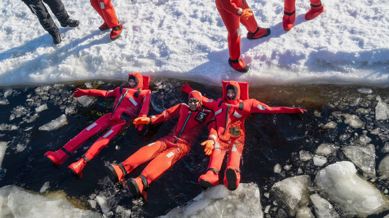 Ice floating in Finland