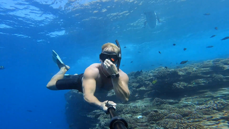 snorkeling at Lehua Crater