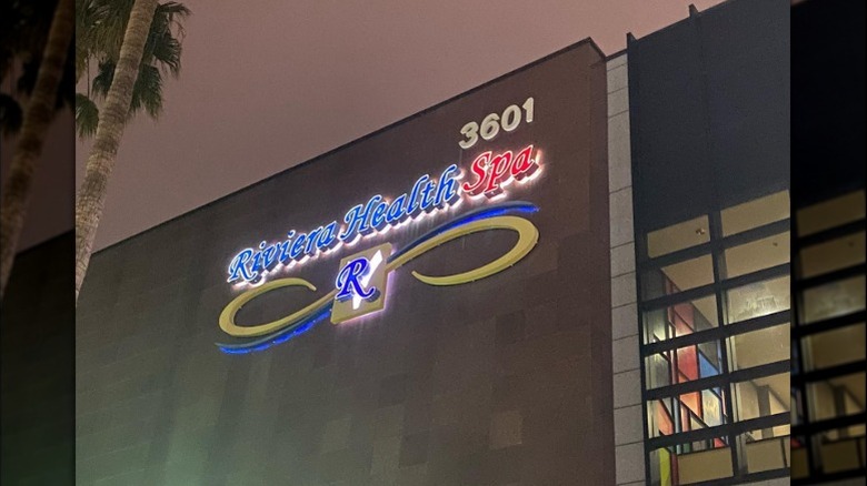 Riviera Health Spa front sign, Torrance