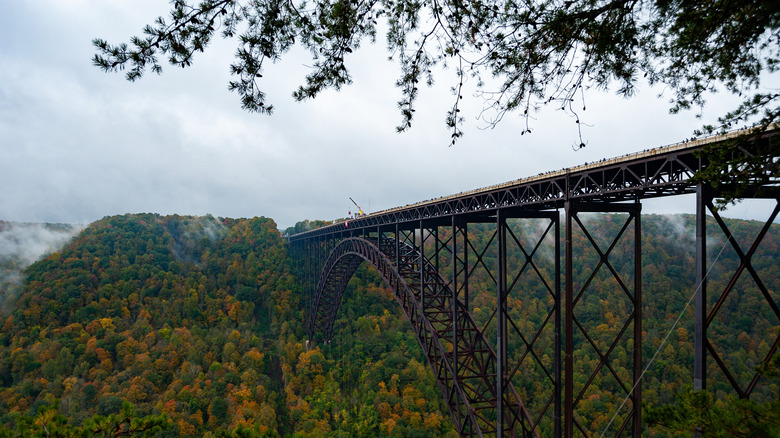 The New River Gorge Bridge is pictured at a West Virginia national park.
