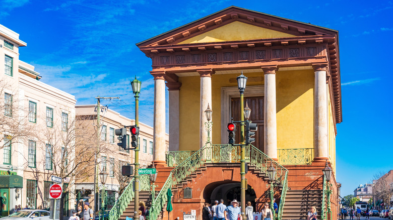 Columnaded facade of the Charleston City Market