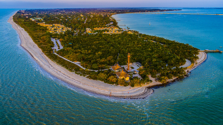 Sanibel Island seen from above