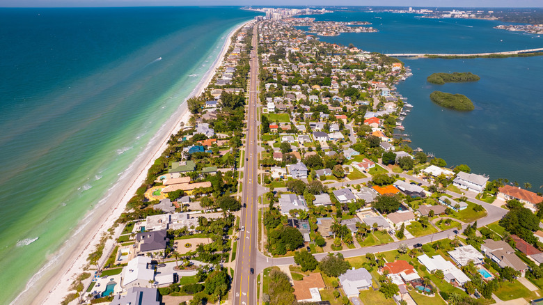 Aerial view of Indian Shores, Florida