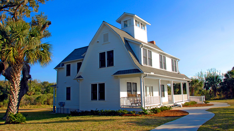 The Eldora State House preserved in the abandoned town of Eldora, Florida