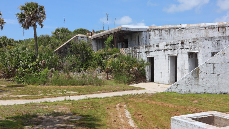 Abandoned building from the former Fort Dade base in Florida