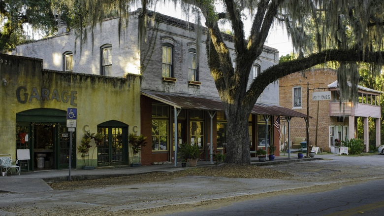 Historic buildings in downtown Micanopy
