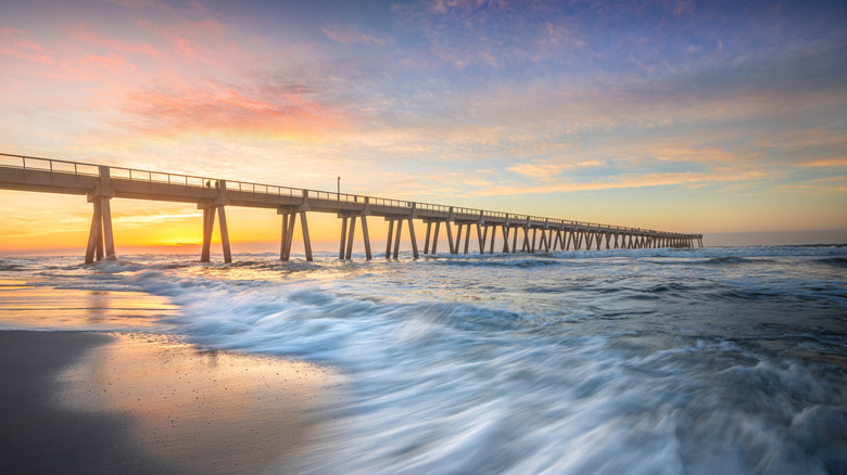 Fishing pier on Navarre Beach
