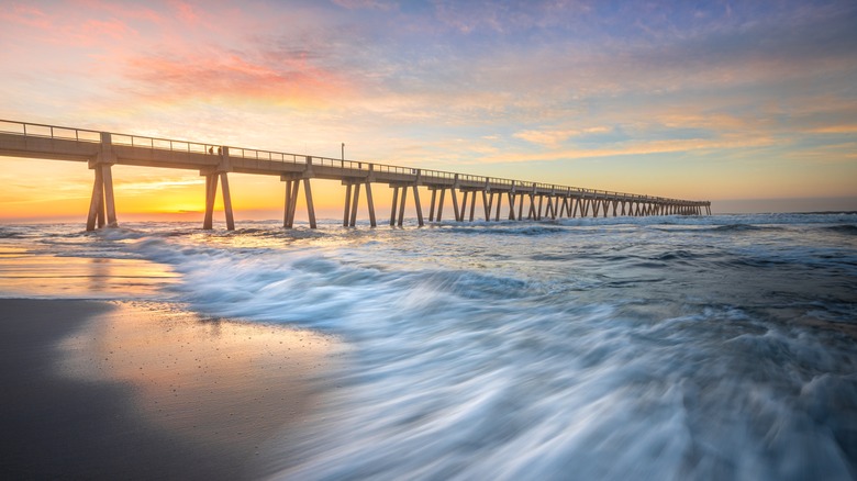 Fishing pier at Navarre Beach, Florida