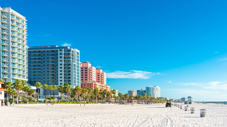 Buildings along Clearwater Beach