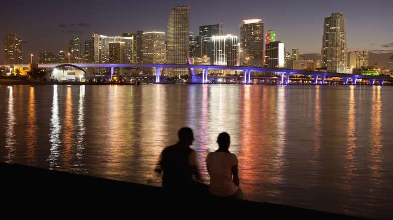 Couple in Downtown Miami
