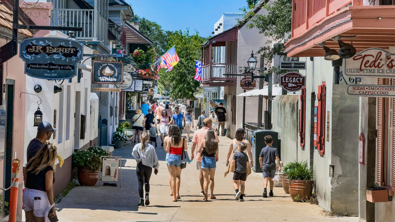 A historic street in St. Augustine