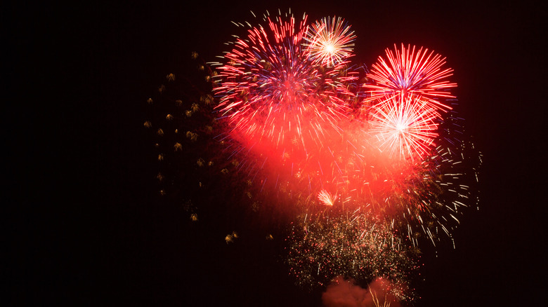 fire works in the sky over St. Augustine, Florida