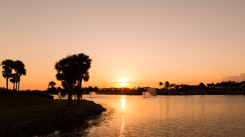 Sunset over PGA National Resort