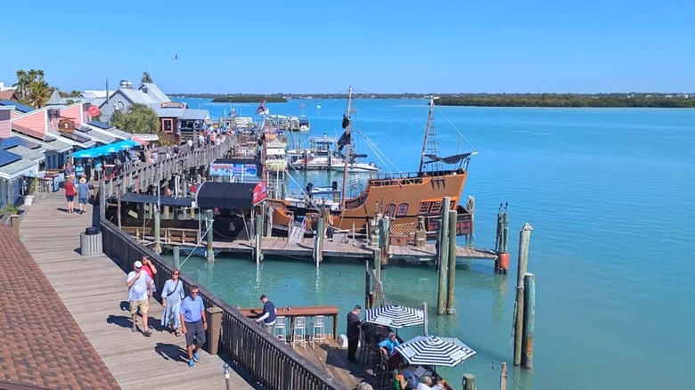A view of John's Pass Village & Boardwalk